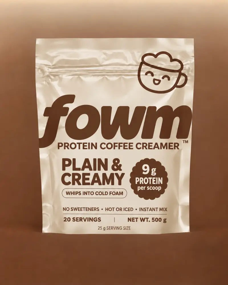 fowm Protein Coffee Creamer, Plain & Creamy, 500 g pouch